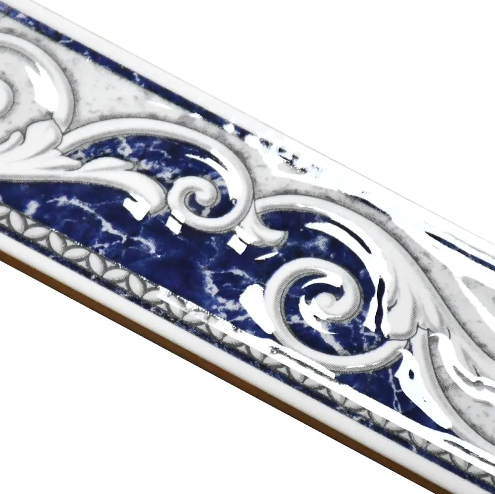 Bordüre Nr.670 azul blau Floral Antik 6x20 cm