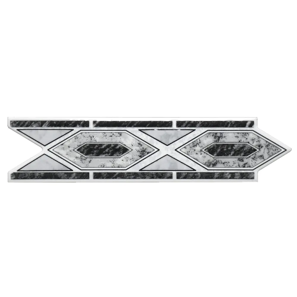 Bordüre Nr.643 anthrazit grau 6,5x25 cm