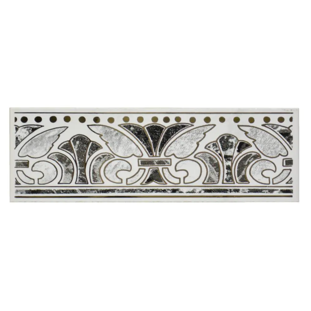 Bordüre Desvres Nr.525 D275 nero mehrfarbig 5x15 cm