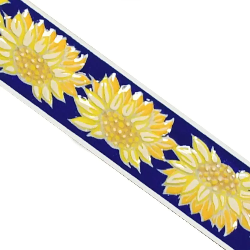 Bordüre Villeroy & Boch Nr.840 1443 LJ16 Sunflowers blau gelb 3x20 cm I.Sorte