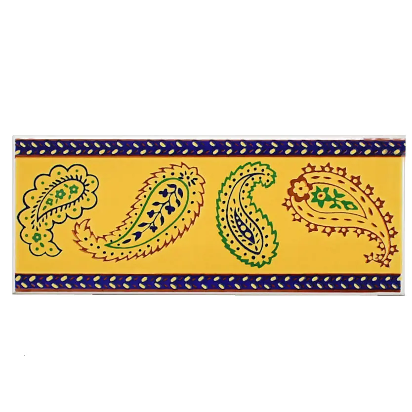 Bordüre Villeroy & Boch Nr.897 1151 R959 White Line Paisley mehrfarbig 10x25 cm I.Sorte