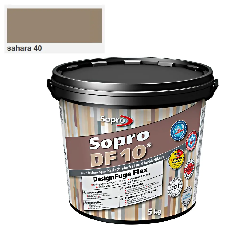 Fugenmörtel Sopro Designfuge Flex DF 10 sahara 40 - 5 kg Fugenmörtel Sopro Designfuge Flex DF 10 sahara 40 - 5 kg