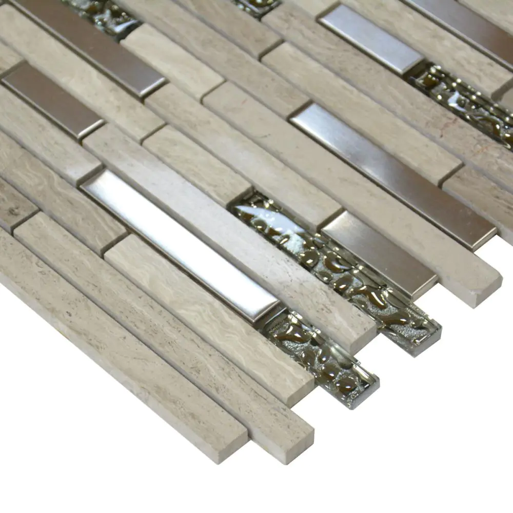 Mosaik HJ SPG15-193-98 grau beige silber 30x30 cm Mosaik HJ SPG15-193-98 grau beige silber 30x30 cm