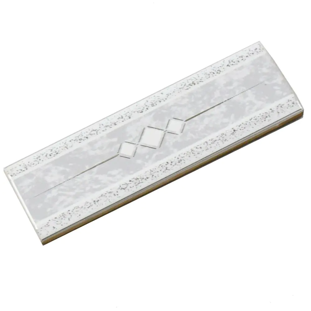Bordüre Nr.615 weiß silber grau 5x20 cm