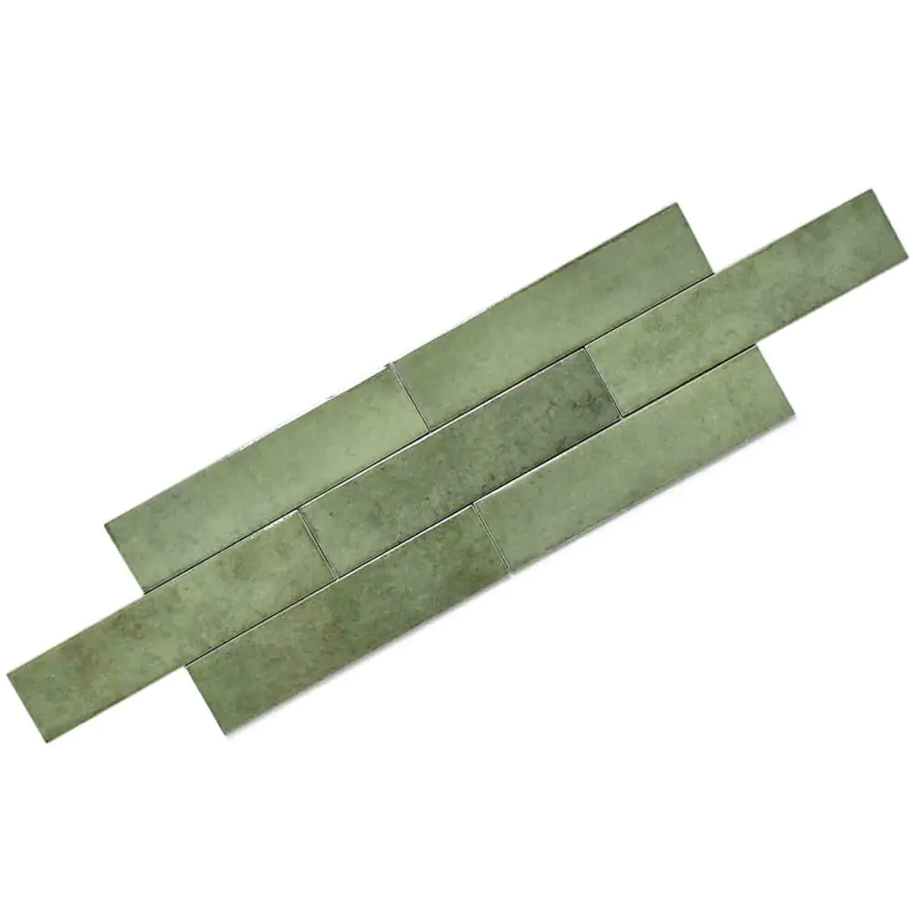 Wandfliese Equipe Ceramicas 26876 Tribeca sage green grün 6x24,6 cm I.Sorte