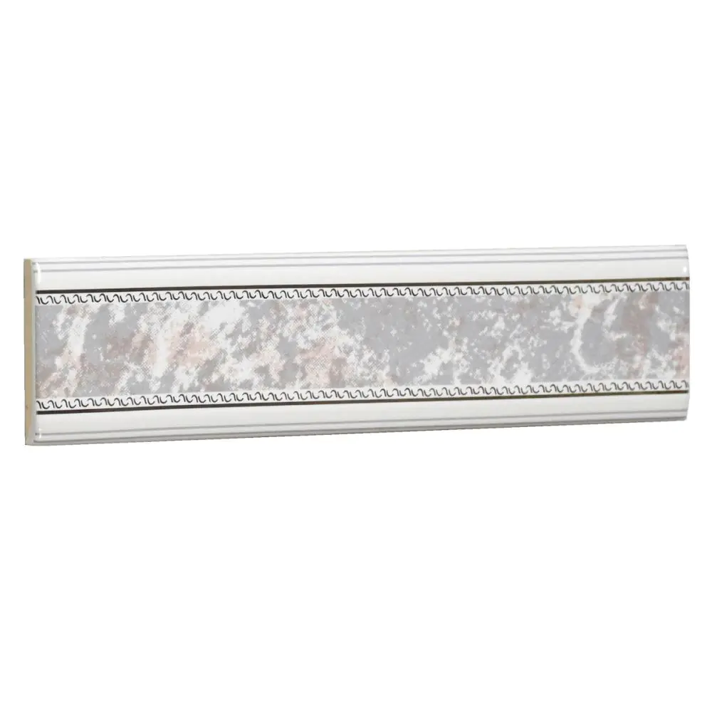 Bordüre Nr.679 LC3020 rosa grau weiß silber 5x20 cm