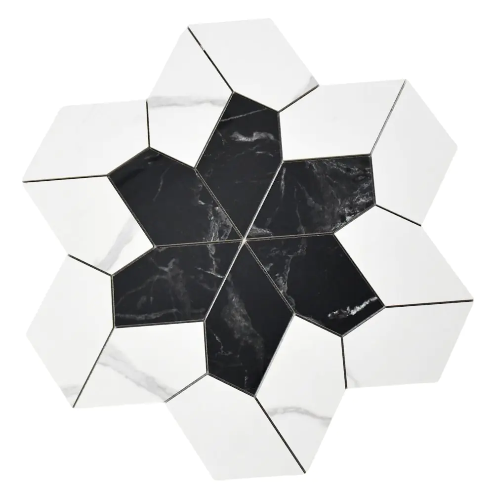 Wandfliese Dekor Villeroy & Boch 2044 ZN1P Nocturne white 60x60 cm I.Sorte