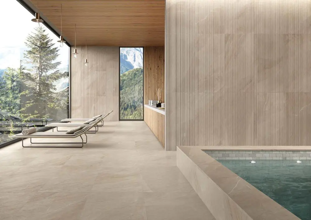 Terrassenplatte Italgraniti SL06BA2 Shale taupe creme grau 60x120 cm I.Sorte