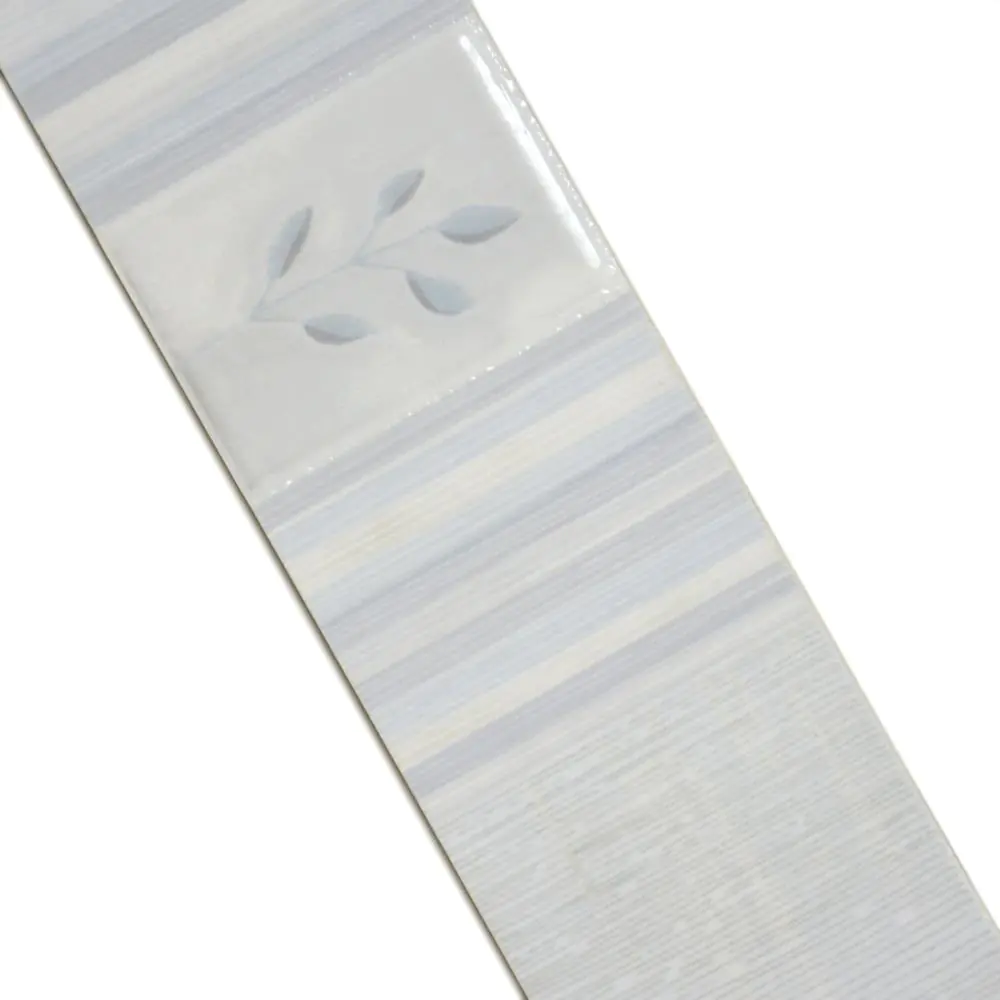 Bordüre Nr.314  weiß grau hellblau 7x25 cm I.Sorte Bordüre Nr.314  weiß grau hellblau 7x25 cm I.Sorte