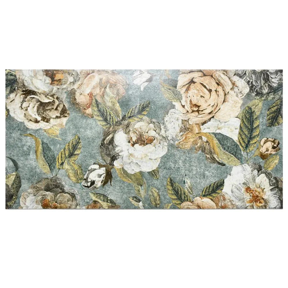 Wandfliese Dekor Naxos 133482 Alchymie flowery green mehrfarbig 60x120 cm I.Sorte