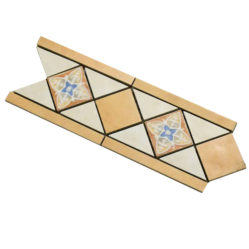 Bordüre Villeroy & Boch Nr.829 3313 FE81 Castello mehrfarbig 11,6x33 cm I.Sorte