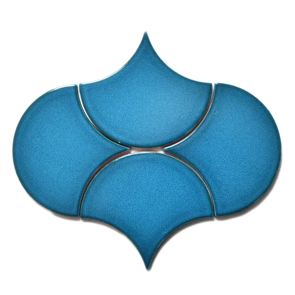 Wandfliese Equipe Ceramicas 23841 Scale Fan electric blue blau 10,6x12 cm I.Sorte
