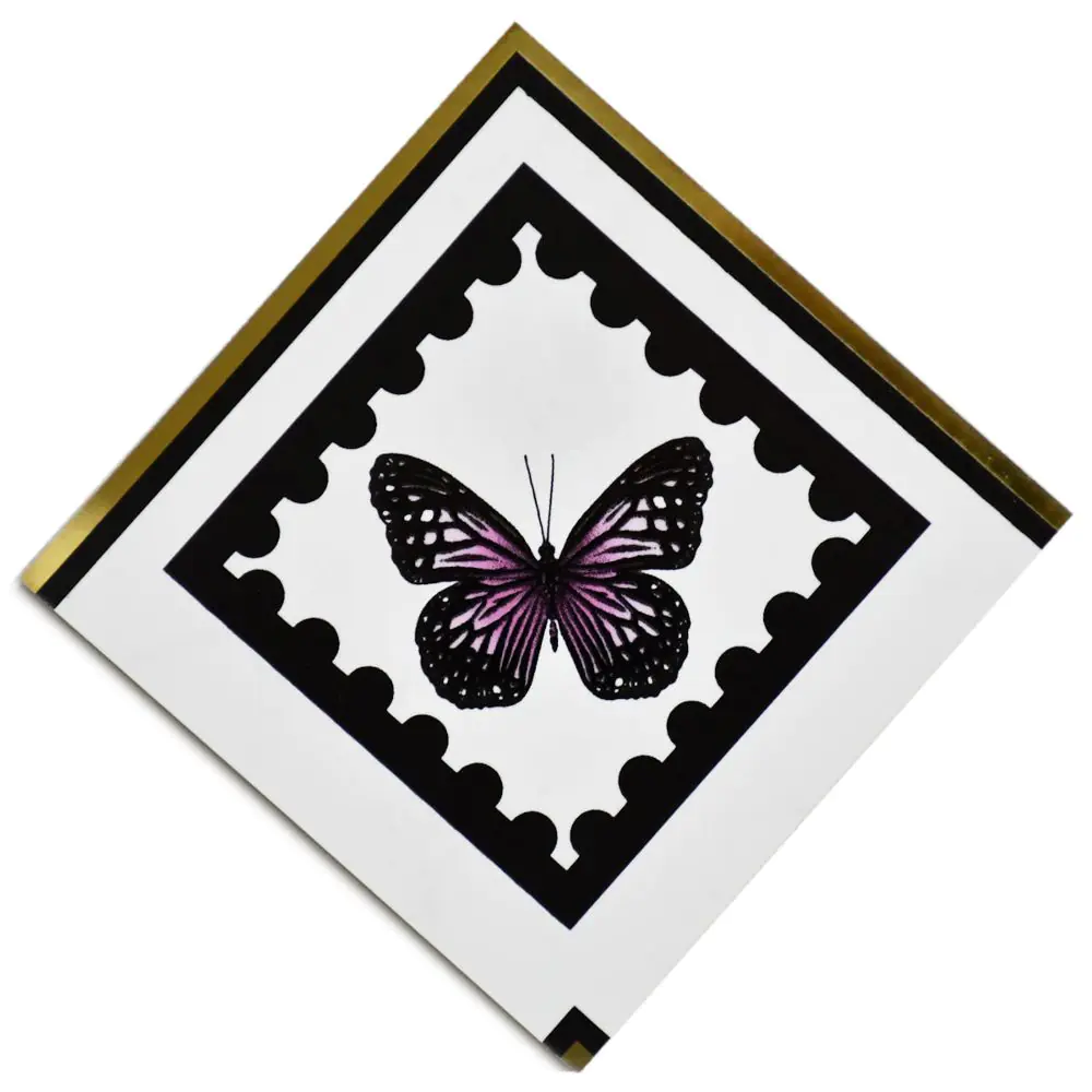 Bordürenecke Villeroy & Boch 1428 MKE1 Victorian gold mehrfarbig 12,5x12,5 cm I.Sorte