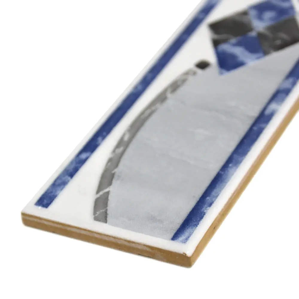 Bordüre Nr.155 Onice grigio grau blau weiß 6,5x25 cm I.Sorte Bordüre Nr.155 Onice grigio grau blau weiß 6,5x25 cm I.Sorte