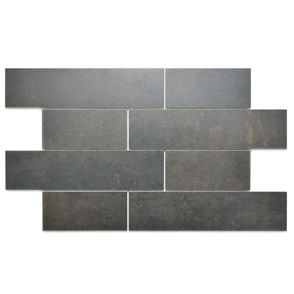Mosaik Villeroy & Boch DOU 2494 Double Impact antracite anthrazit braun 33x50 cm I.Sorte