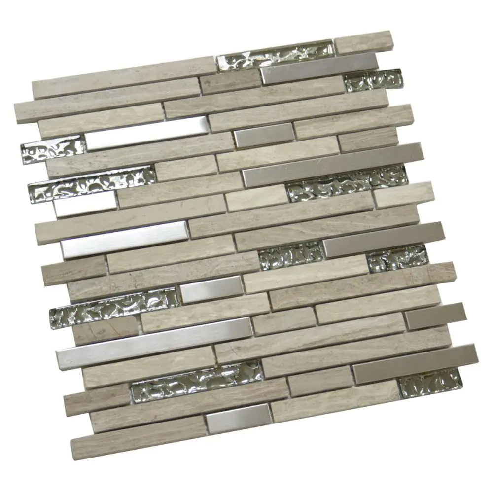 Mosaik HJ SPG15-193-98 grau beige silber 30x30 cm Mosaik HJ SPG15-193-98 grau beige silber 30x30 cm