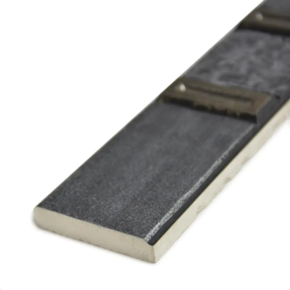 Bordüre Isla Tiles Nr.357 anthrazit silber 5x25 cm Bordüre Isla Tiles Nr.357 anthrazit silber 5x25 cm