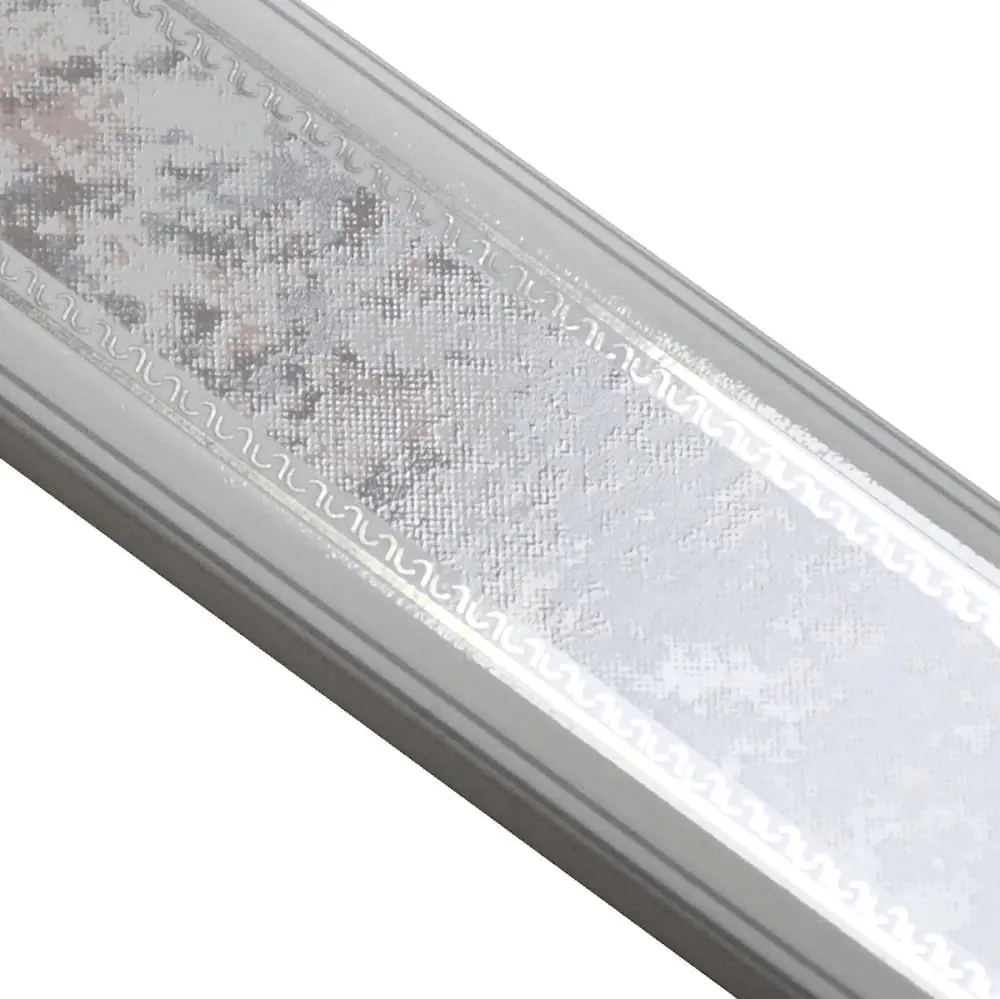 Bordüre Nr.679 LC3020 rosa grau weiß silber 5x20 cm