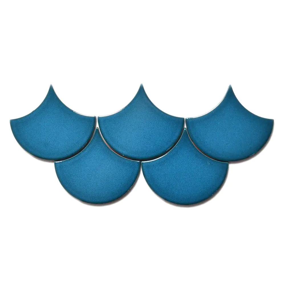 Wandfliese Equipe Ceramicas 23841 Scale Fan electric blue blau 10,6x12 cm I.Sorte