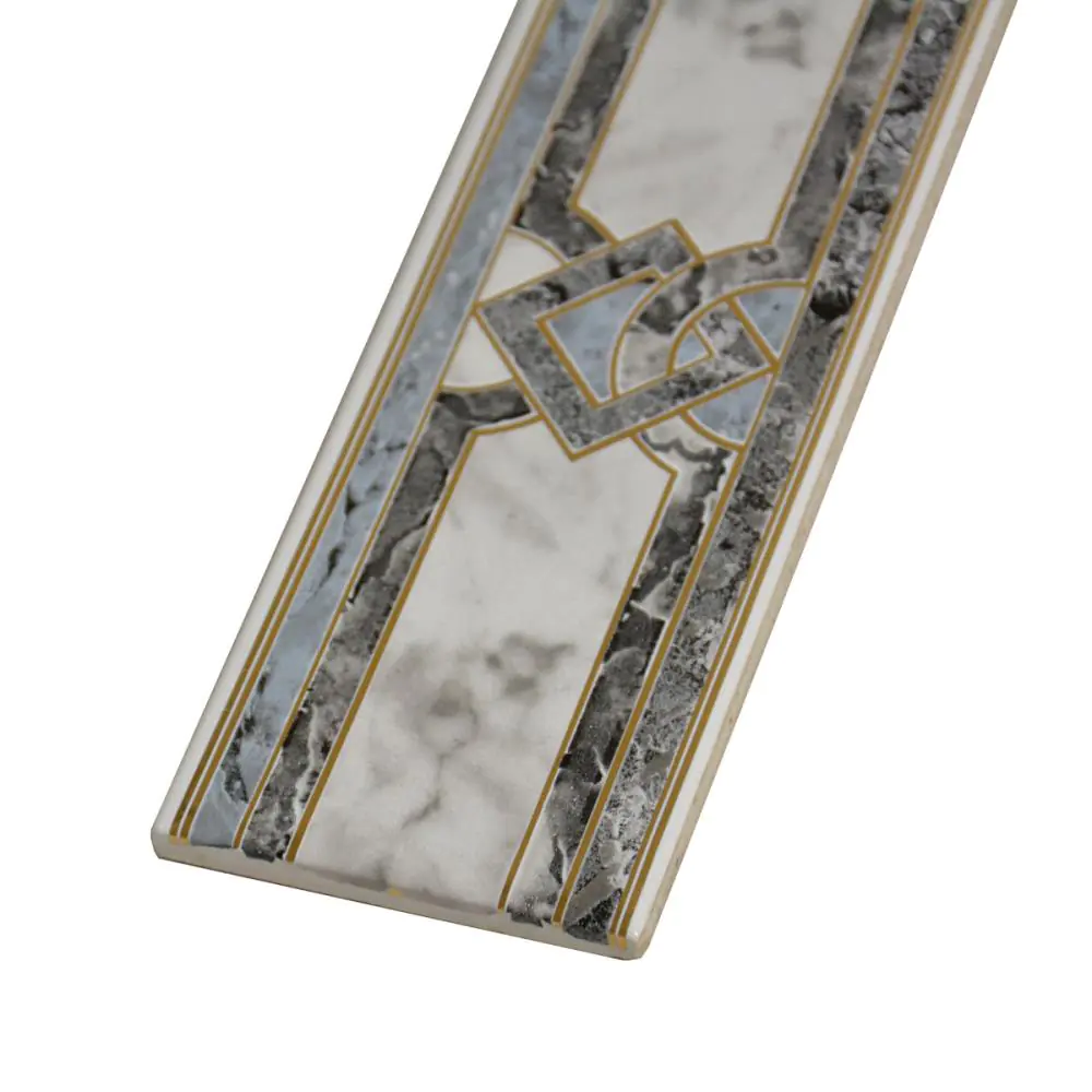 Bordüre Nr.403 grau gold anthrazit 7x20 cm Bordüre Nr.403 grau gold anthrazit 7x20 cm