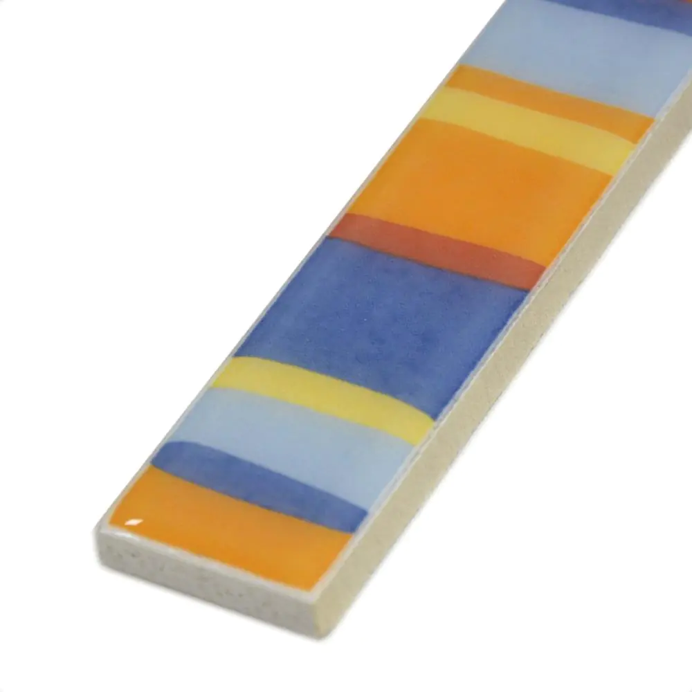 Bordüre Villeroy & Boch 1454 KL36 Enjoy blau orange bunt 3x25 cm I.Sorte Bordüre Villeroy & Boch 1454 KL36 Enjoy blau orange bunt 3x25 cm I.Sorte