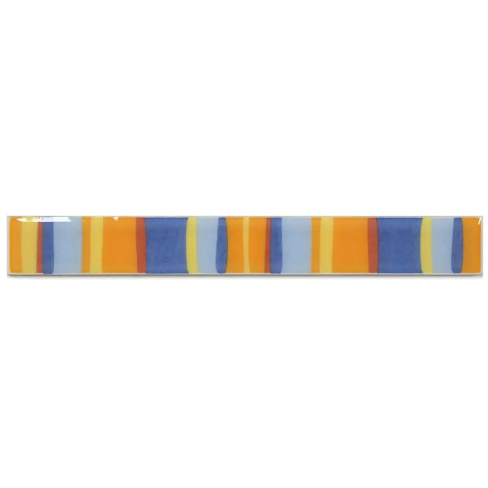 Bordüre Villeroy & Boch 1454 KL36 Enjoy blau orange bunt 3x25 cm I.Sorte Bordüre Villeroy & Boch 1454 KL36 Enjoy blau orange bunt 3x25 cm I.Sorte