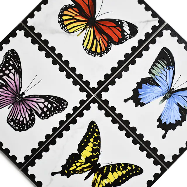 Wandfliese Dekor Villeroy & Boch 1222 MK0A Victorian 20x20 cm I.Sorte