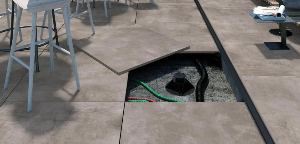 Terrassenplatte Rondine J91889 Volcano sand beige braun 80x80 cm I.Sorte Terrassenplatte Rondine J91889 Volcano sand beige braun 80x80 cm I.Sorte