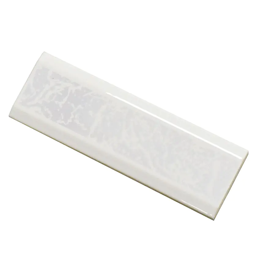 Bordüre Villeroy & Boch Nr.775 1453 EM41 Illusion weiß silber grau 6,5x20 cm I.Sorte