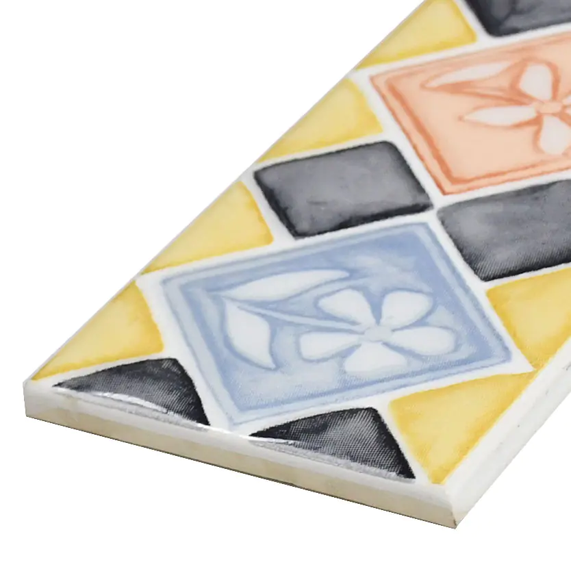 Bordüre Villeroy & Boch Nr.838 1456 KC45 Multiply mehrfarbig 7,5x25 cm I.Sorte