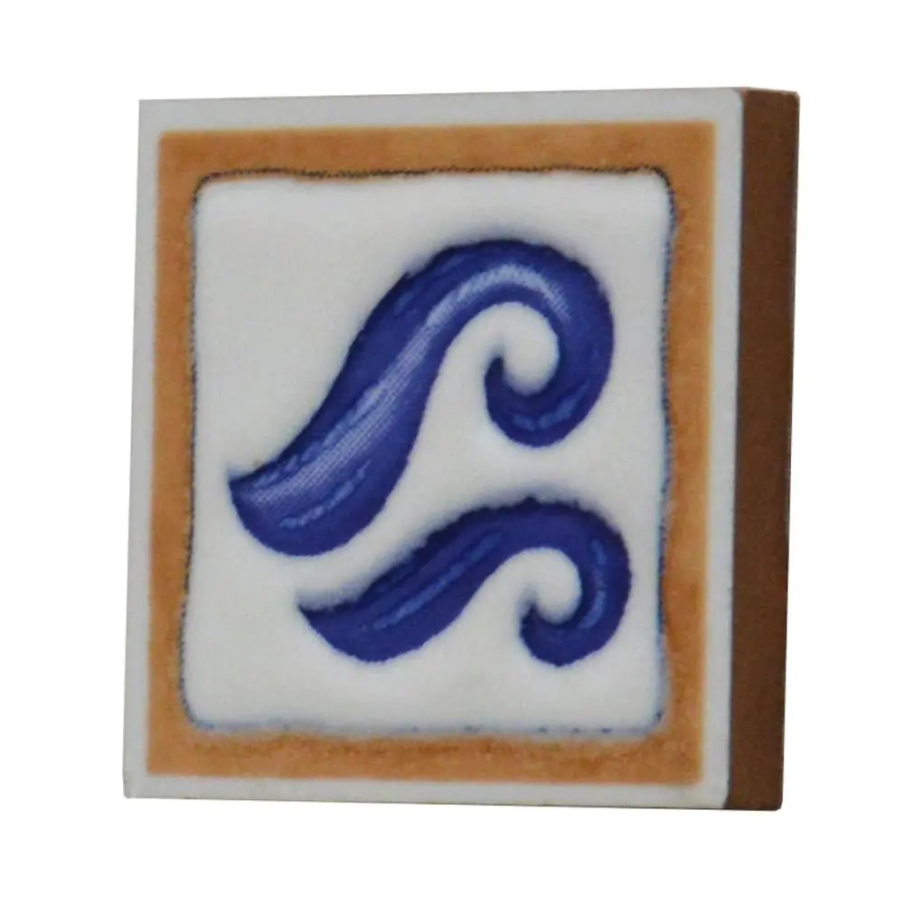 Mosaik Einleger Gaya Manises Dekor A Welle blau weiß 5x5 cm I.Sorte Mosaik Einleger Gaya Manises Dekor A Welle blau weiß 5x5 cm I.Sorte