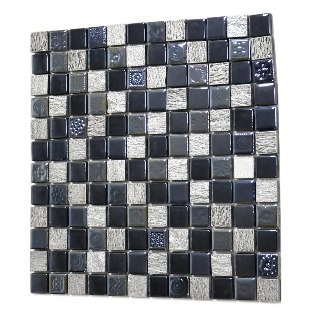 Mosaik Cifre Cautive trento schwarz silber 30x30 cm I.Sorte Mosaik Cifre Cautive trento schwarz silber 30x30 cm I.Sorte