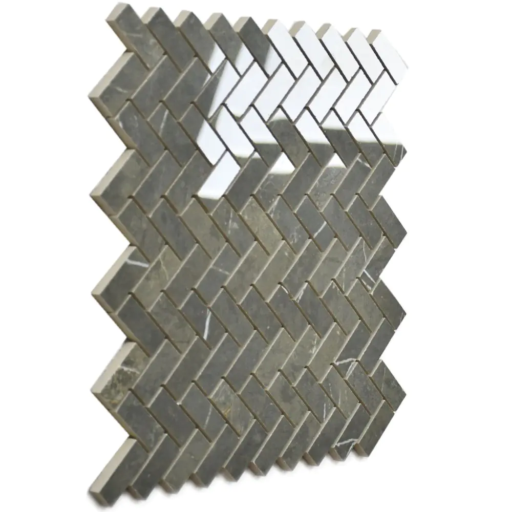 Mosaik Villeroy & Boch 2006 MR6P Marmochic deep pearl grau grün 30x30 cm I.Sorte