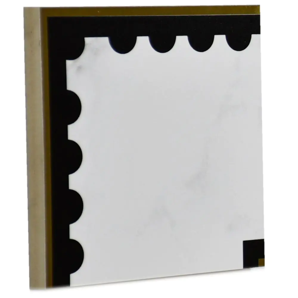 Bordürenecke Villeroy & Boch 1428 MKE3 Victorian gold perforated 12,5x12,5 cm I.Sorte