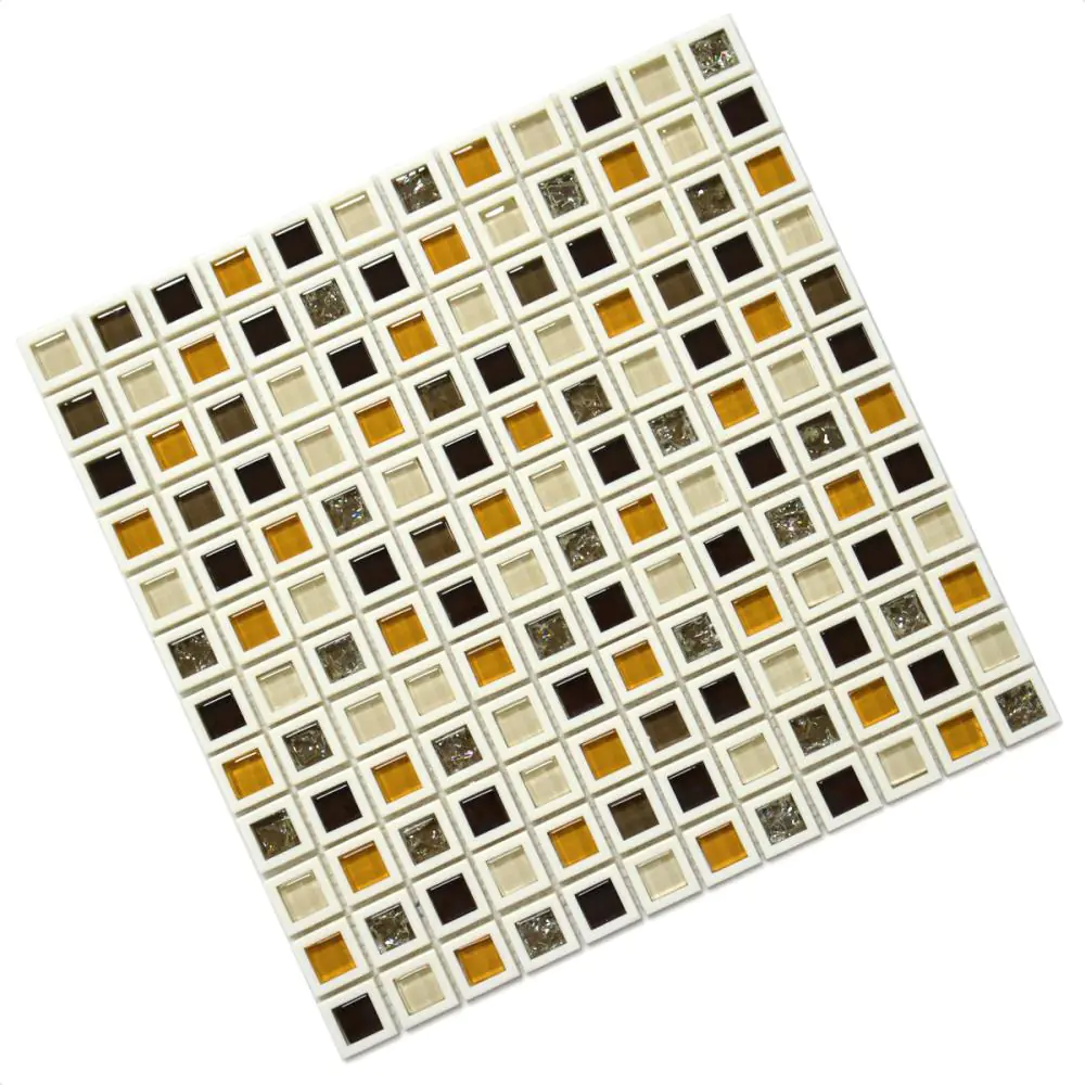 Mosaik HJ HLK007 ABS weiß braun orange 30x30 cm I.Sorte Mosaik HJ HLK007 ABS weiß braun orange 30x30 cm I.Sorte