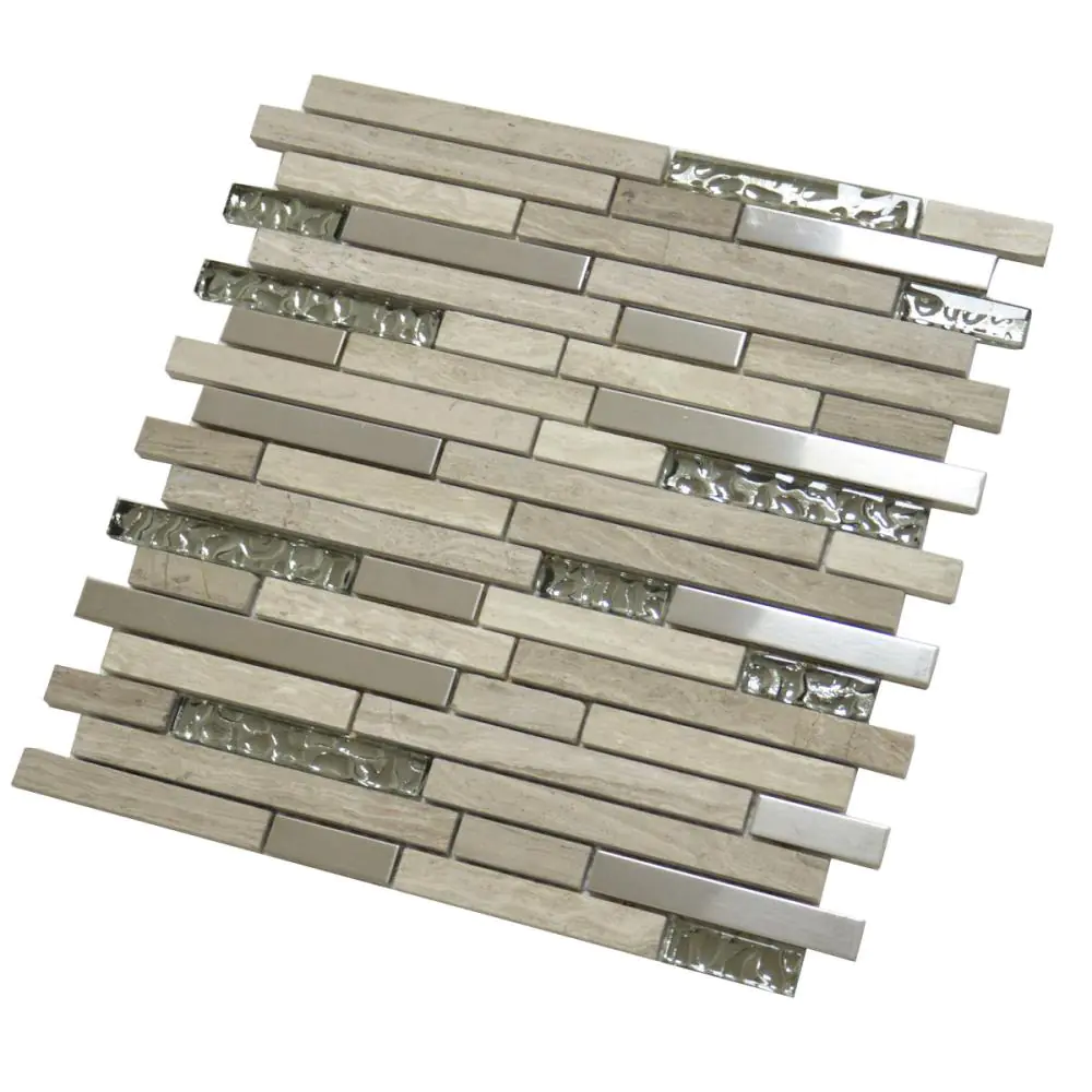 Mosaik HJ SPG15-193-98 grau beige silber 30x30 cm Mosaik HJ SPG15-193-98 grau beige silber 30x30 cm