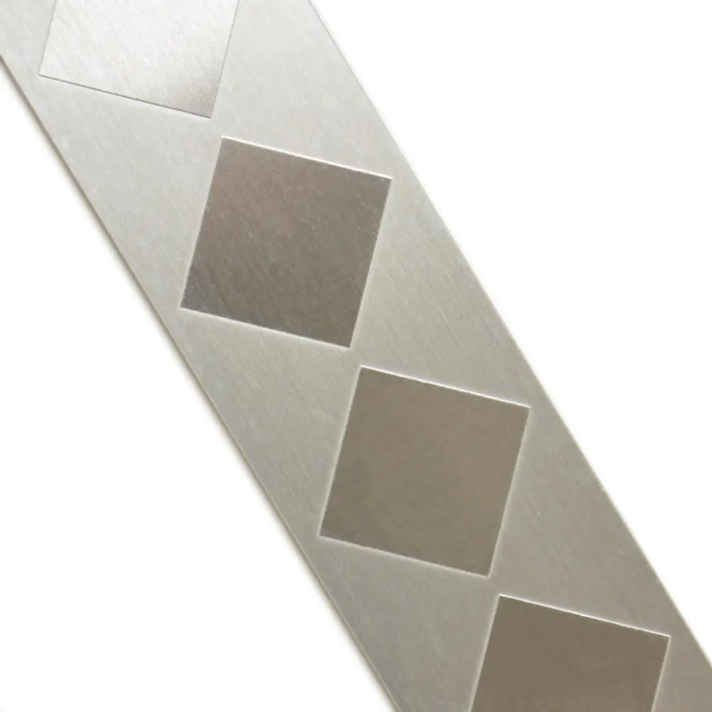 Bordüre Nr.36 silber Edelstahl gebürstet 6,5x30 cm Bordüre Nr.36 silber Edelstahl gebürstet 6,5x30 cm