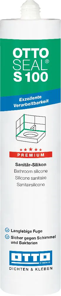 Ottoseal Sanitär Silikon Premium S100-03-C910 silbergrau 300 ml