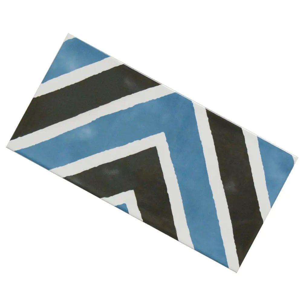 Wandfliese Dekor Cifre Atmosphere Ask marine blau schwarz weiß 12,5x25 cm I.Sorte Wandfliese Dekor Cifre Atmosphere Ask marine blau schwarz weiß 12,5x25 cm I.Sorte
