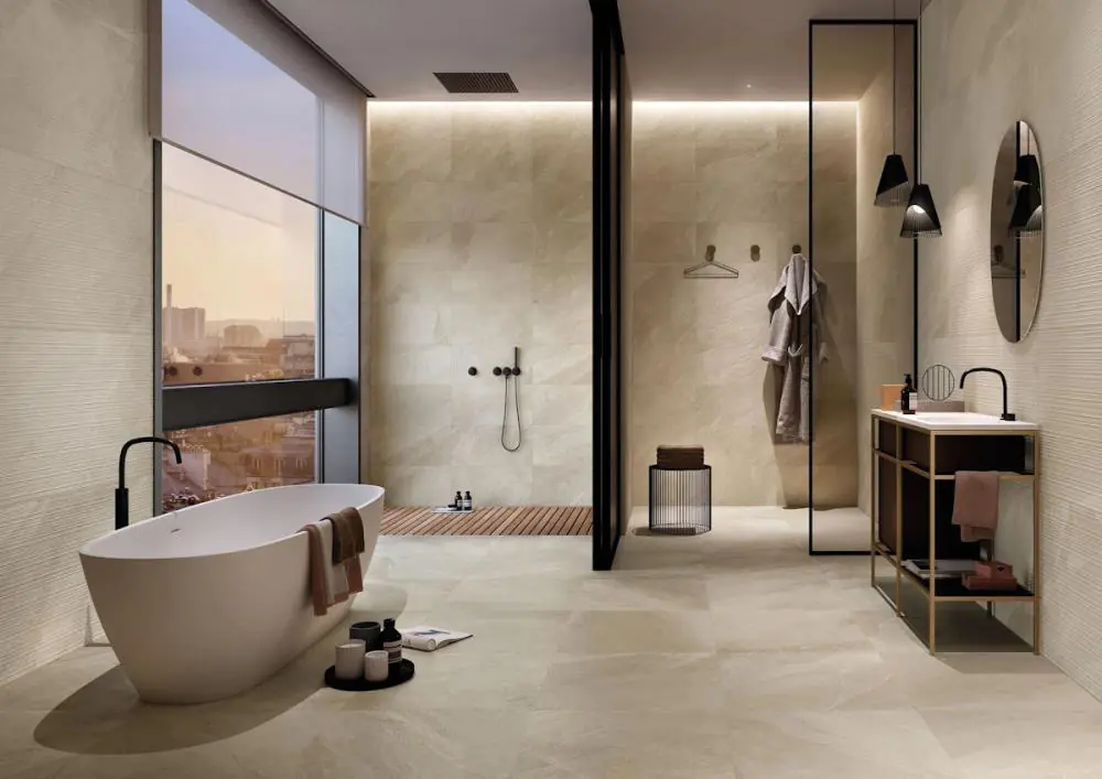 Terrassenplatte Italgraniti SL02682 Shale sand beige creme 60x60 cm I.Sorte