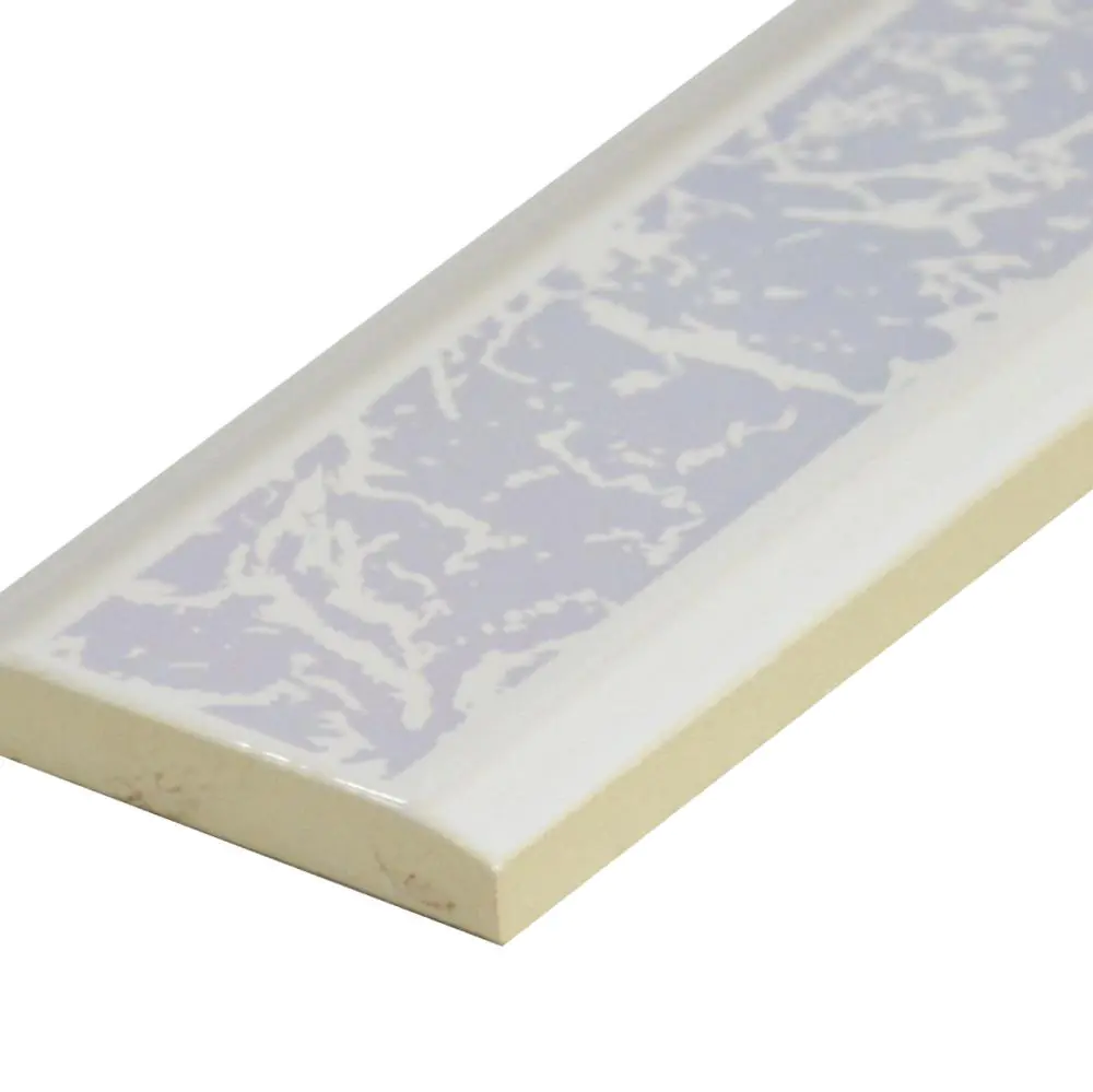 Bordüre Villeroy & Boch Nr.499 1453 EM42 silber weiß 6,5x20 cm I.Sorte