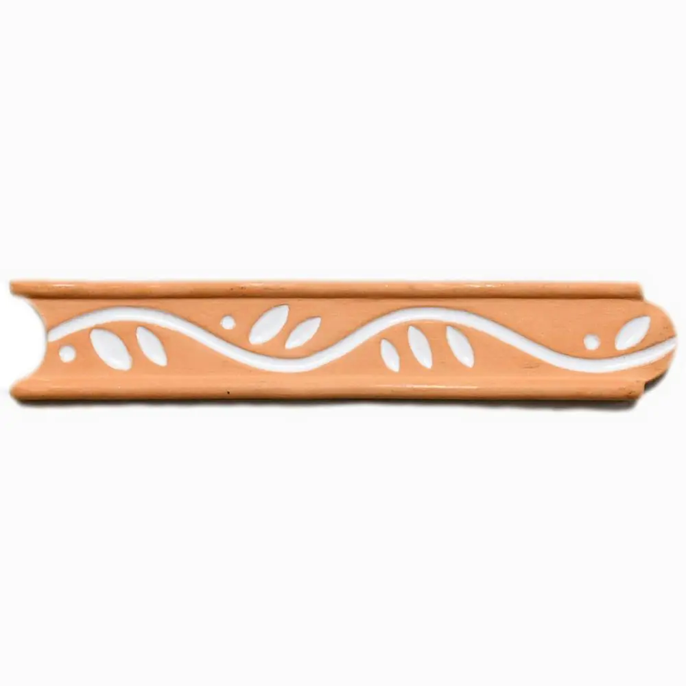 Bordüre E4690 42203A Rhodos cotto weiß 3,5x20 cm I.Sorte