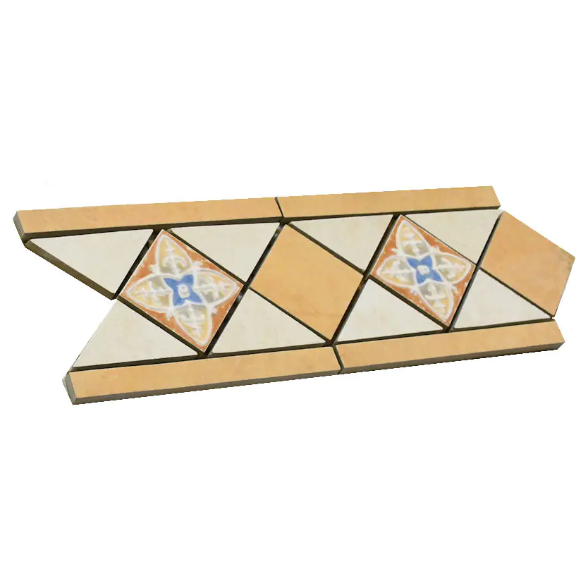 Bordüre Villeroy & Boch Nr.829 3313 FE81 Castello mehrfarbig 11,6x33 cm I.Sorte