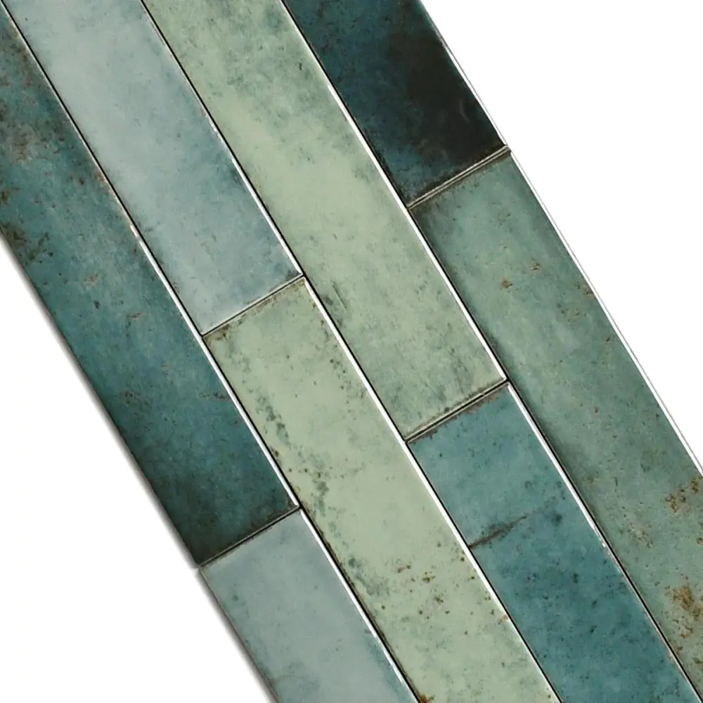 Wandfliese Cifre Nautalis turquoise brillo türkis mehrfarbig 5x25 cm I.Sorte