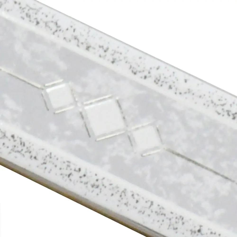 Bordüre Nr.615 weiß silber grau 5x20 cm