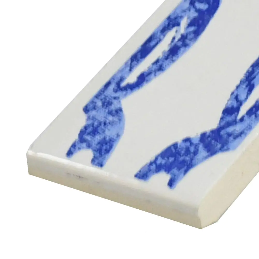 Bordüre Villeroy & Boch Nr.741 1643 KM30 Memories mehrfarbig weiß blau 3x20 cm I.Sorte