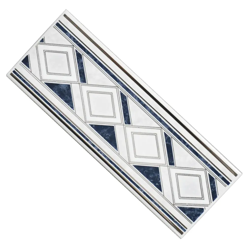 Bordüre Nr.608 blau silber weiß 7,5x20 cm