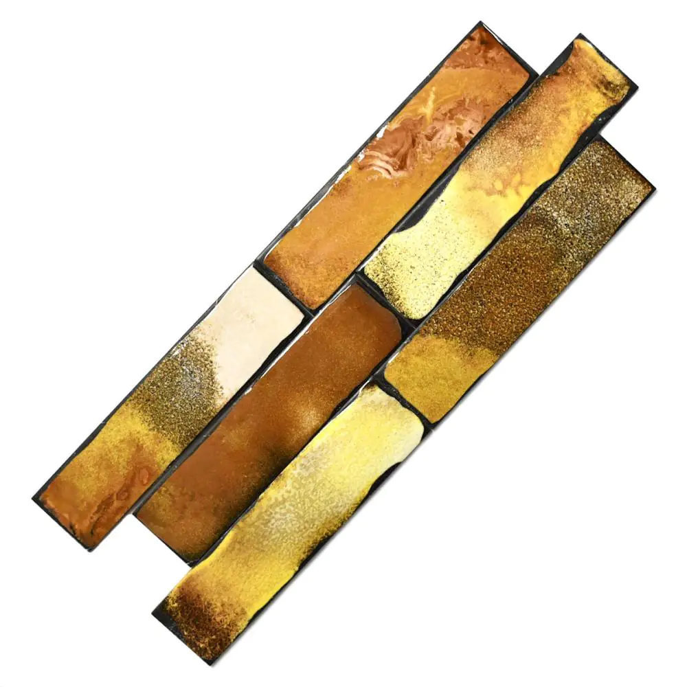 Wandfliese Iris Ceramica 537025 Lava giallo orange mehrfarbig 7,5x30 cm I.Sorte Wandfliese Iris Ceramica 537025 Lava giallo orange mehrfarbig 7,5x30 cm I.Sorte