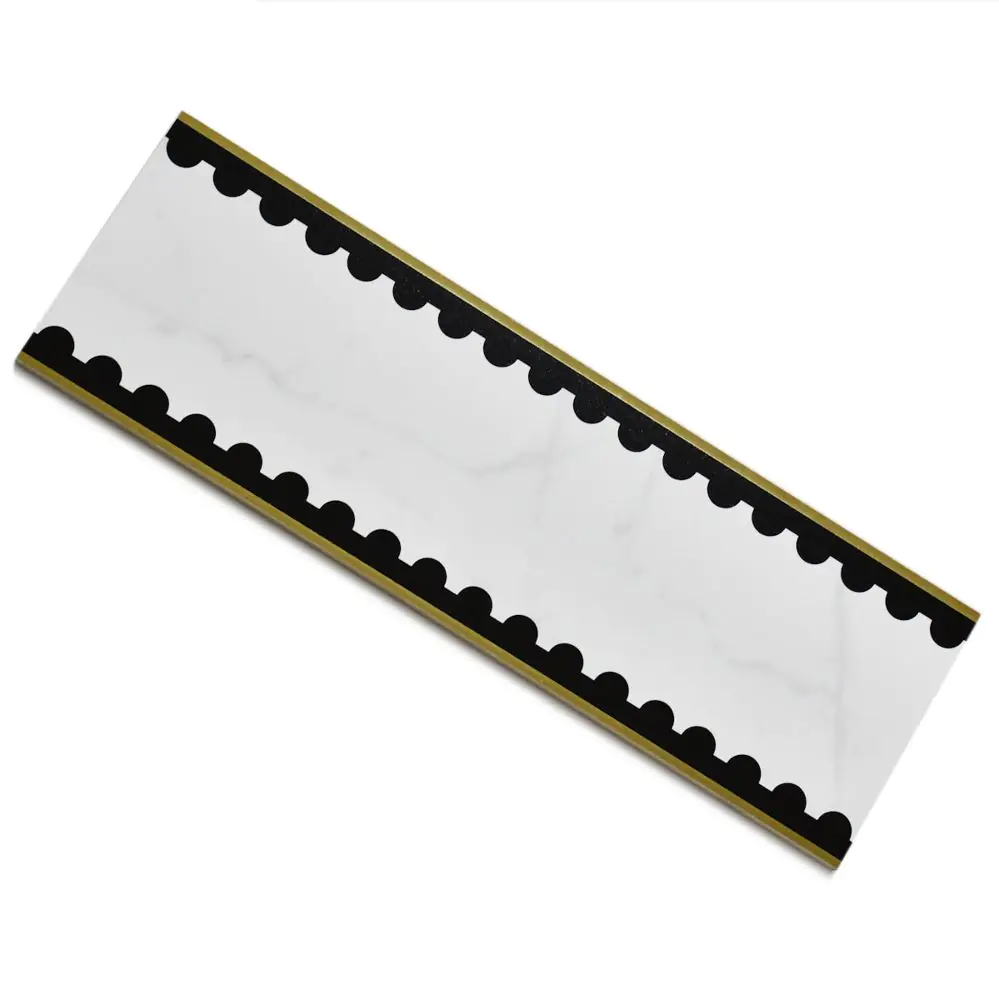 Bordüre Villeroy & Boch 1428 MKB1 Victorian gold perforated gold schwarz weiß 12,5x40 cm I.Sorte