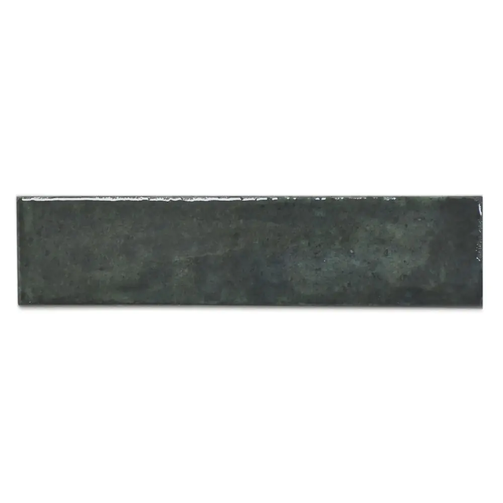 Wandfliese Cifre Feel green brillo grün glänzend 6x25 cm I.Sorte